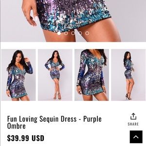 Sparkly fashion nova dress